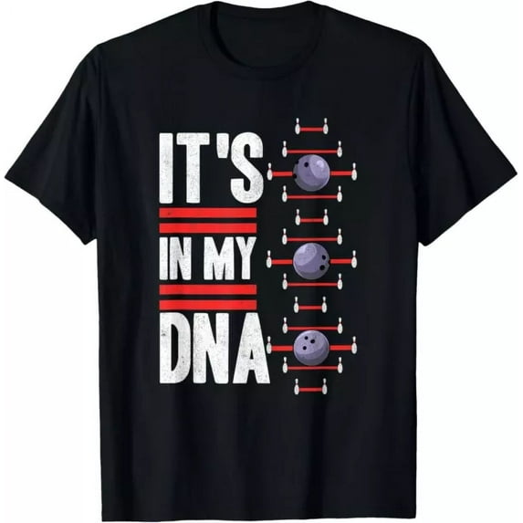 Its In My Dna, Retro Bowling Bowler T-Shirt Unisex S-5XL Hot Trending Shirt, Vintage Birthday Gift
