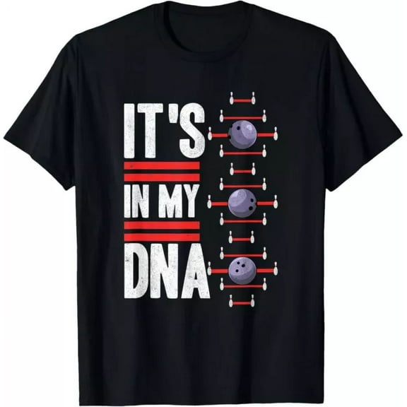 Its In My Dna, Retro Bowling Bowler T-Shirt Unisex S-5XL Hot Trending Shirt, Vintage Birthday Gift