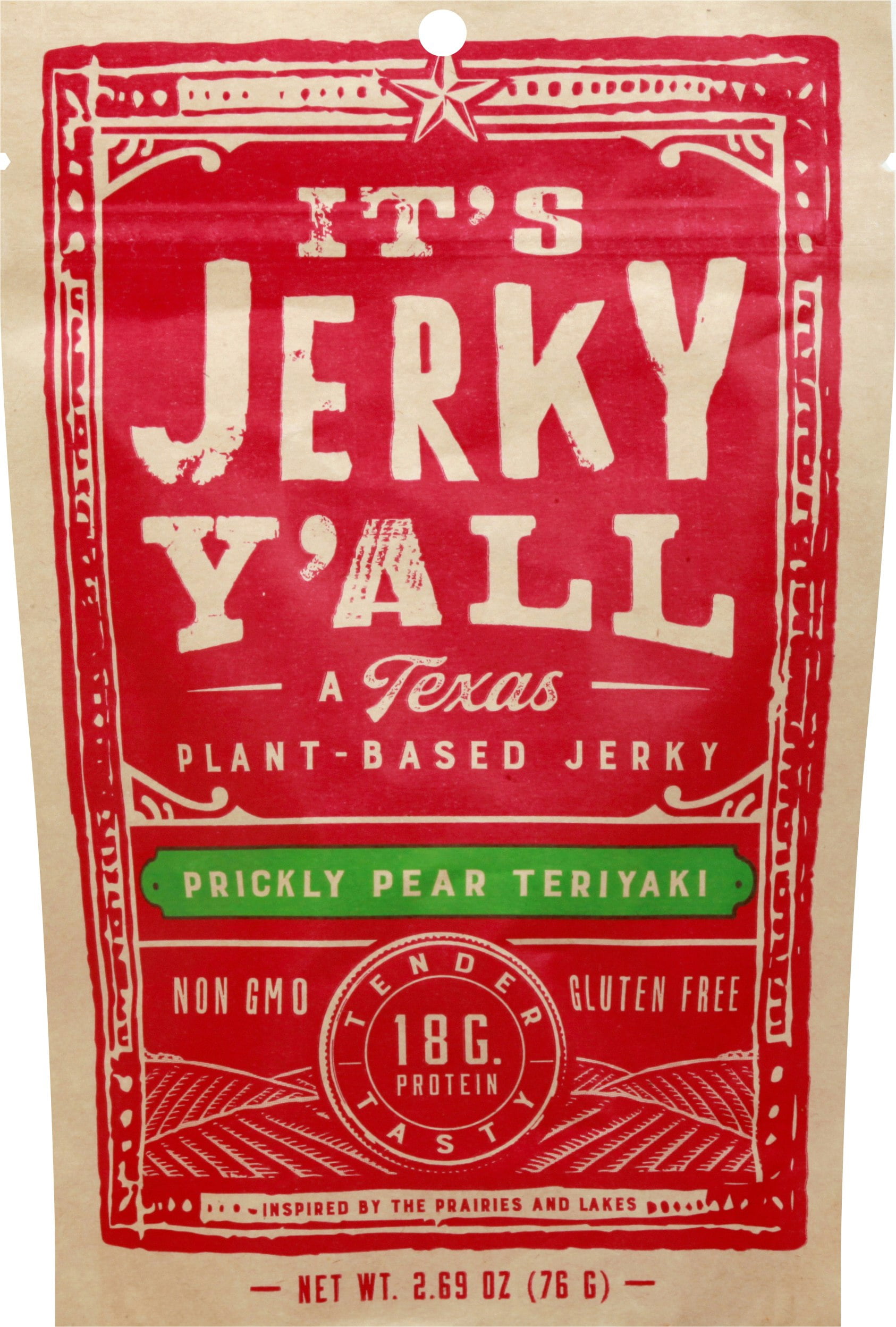 Its Jerky Yall Jerky Plant Based Pear Teriyaki Pack of 6