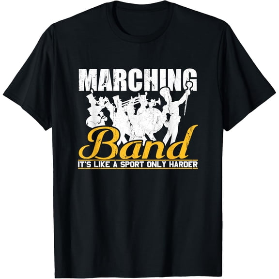 Its Like A Sport Only Harder Marching Band Music Drum Gift T-Shirt