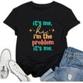 thumbnail image 1 of Its Me Hi Im The Problem Its Me Shirt Women Music Lovers Shirt Country Concert Outfit Casual Short Sleeve Tee Top, 1 of 4