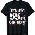thumbnail image 1 of Its My 55th Birthday Shirt Happy Birthday Funny Gift TShirt T-Shirt, 1 of 4