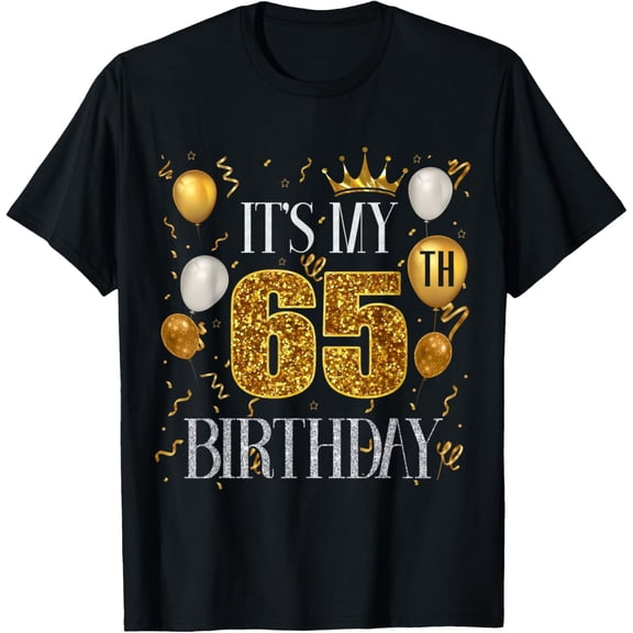 Its My 65th Birthday Happy 1958 Birthday Tee for Men Women T-Shirt Tops Tee