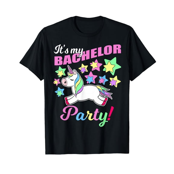 Its My Bachelor Party Unicorn Funny Marriage Party T-Shirt
