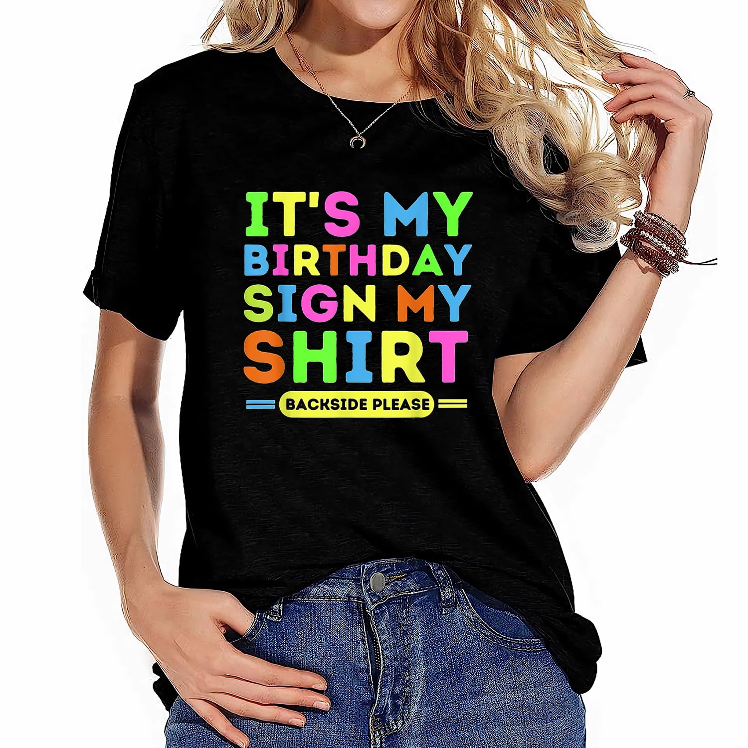 Its My Birthday Sign My Shirt Backside Please Funny Birthday TShirt
