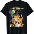 thumbnail image 1 of Its My Birthday Tiger Animal Lover T-Shirt, 1 of 5