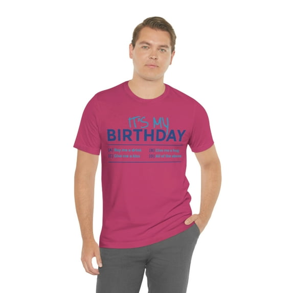 Its My Birthday Zodiac Horoscope Astrology Cute Funny Birthday Short Sleeve Tee Shirt
