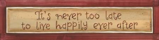 Its Never Too Late Canvas Art - Karen Tribbet (8 x 24)