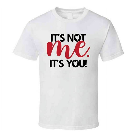 Its Not Me Its You Tee Funny Tshirt Sarcastic Fun T Shirt