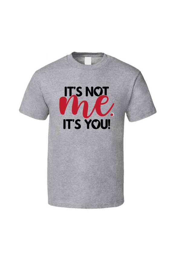 Its Not Me Its You Tee Funny Tshirt Sarcastic Fun T Shirt