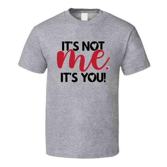 Its Not Me Its You Tee Funny Tshirt Sarcastic Fun T Shirt
