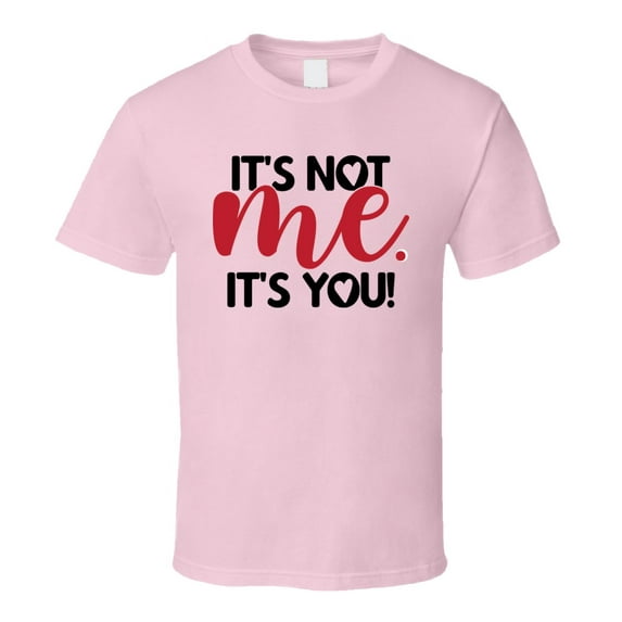Its Not Me Its You Tee Funny Tshirt Sarcastic Fun T Shirt
