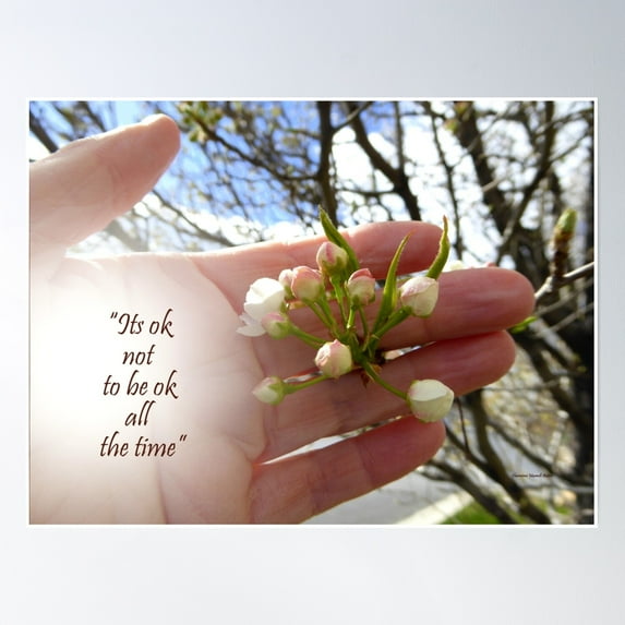 Its Ok Not To Be Ok Poster Wall Art, Modern Wall Decor, 12x18 UNFRAMED