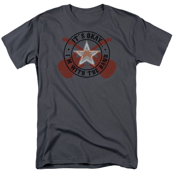 - Its Okay Im With The Band - Short Sleeve Shirt - Medium