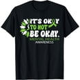 thumbnail image 1 of Its Okay To Not Be Okay Shirt Mental Health Awareness Ribbon T-Shirt, 1 of 4