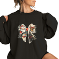 thumbnail image 1 of Its The Most Unwise Time Of The Year Print Tops Christmas Parody Sweatshirts Vintage Christmas Bow Shirts Long Sleeve Pullover Black,M, 1 of 5