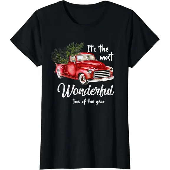Its The Most Wonderful Christmas Of Year Classic Red Ladies' Crewneck T-Shirt