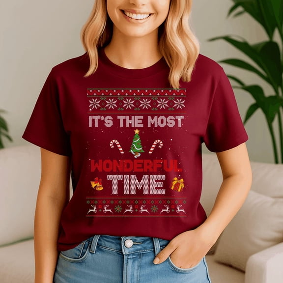 Its The Most Wonderful Time For A Beer Couple Matching Xmas, Retro Christmas Shirt, Xmas TShirt, Cute Santa Claus Holiday, Merry Christmas Gift