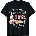 thumbnail image 1 of Its The Most Wonderful Time Of The Year Christmas tree cake T-Shirt, 1 of 6