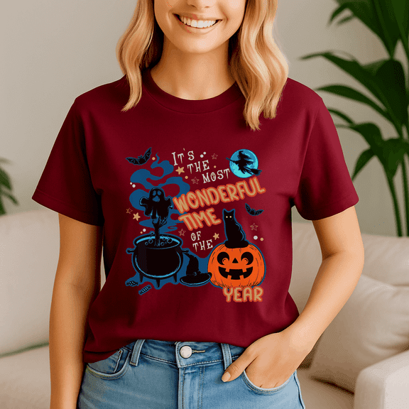 Its The Most Wonderful Time Of The Year, Spooky Season Tee, Happy Halloween Shirt , Ghost Pumpkin Tshirt, Funny Holiday Gift,Horror Witchy