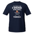 thumbnail image 1 of Its What I Do Drink Grill Things BBQ Pitmaster Summer Tee T-Shirt (Navy, L), 1 of 2