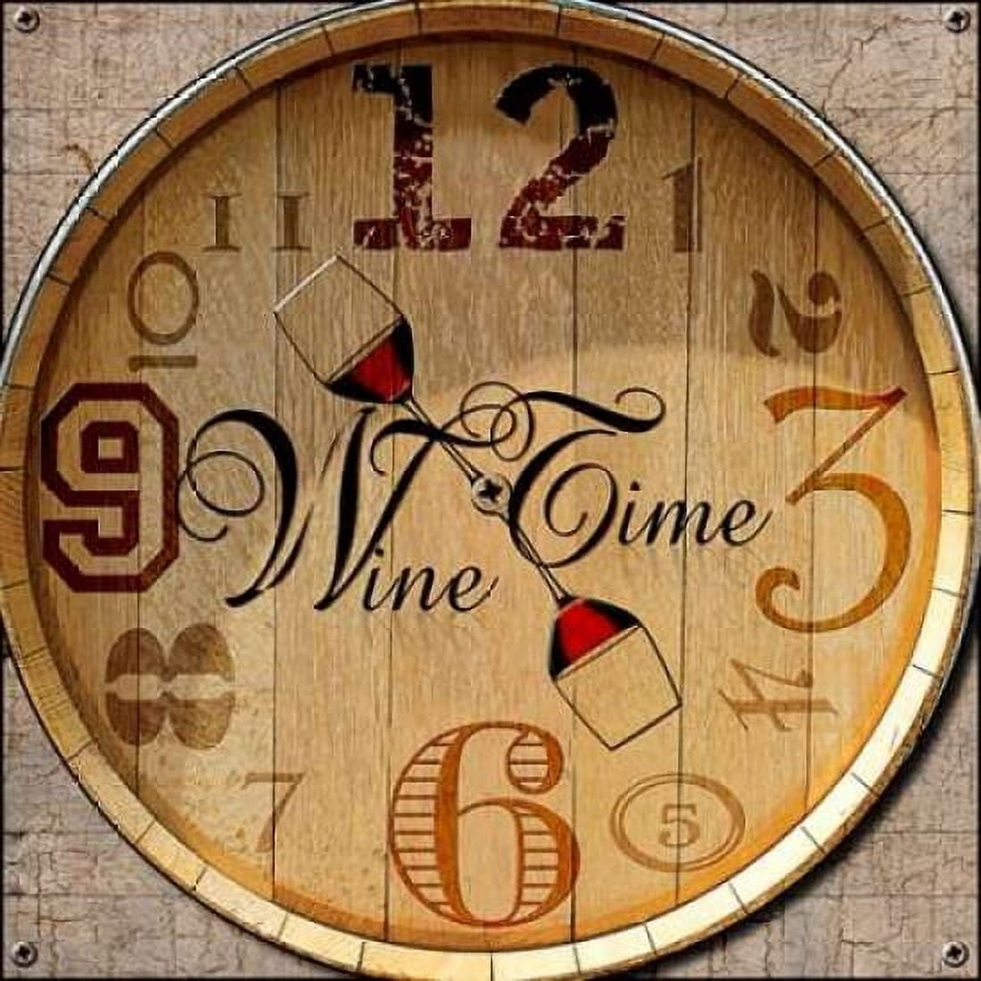 Its Wine Oclock Canvas Art - Lisa Wolk (24 x 24)