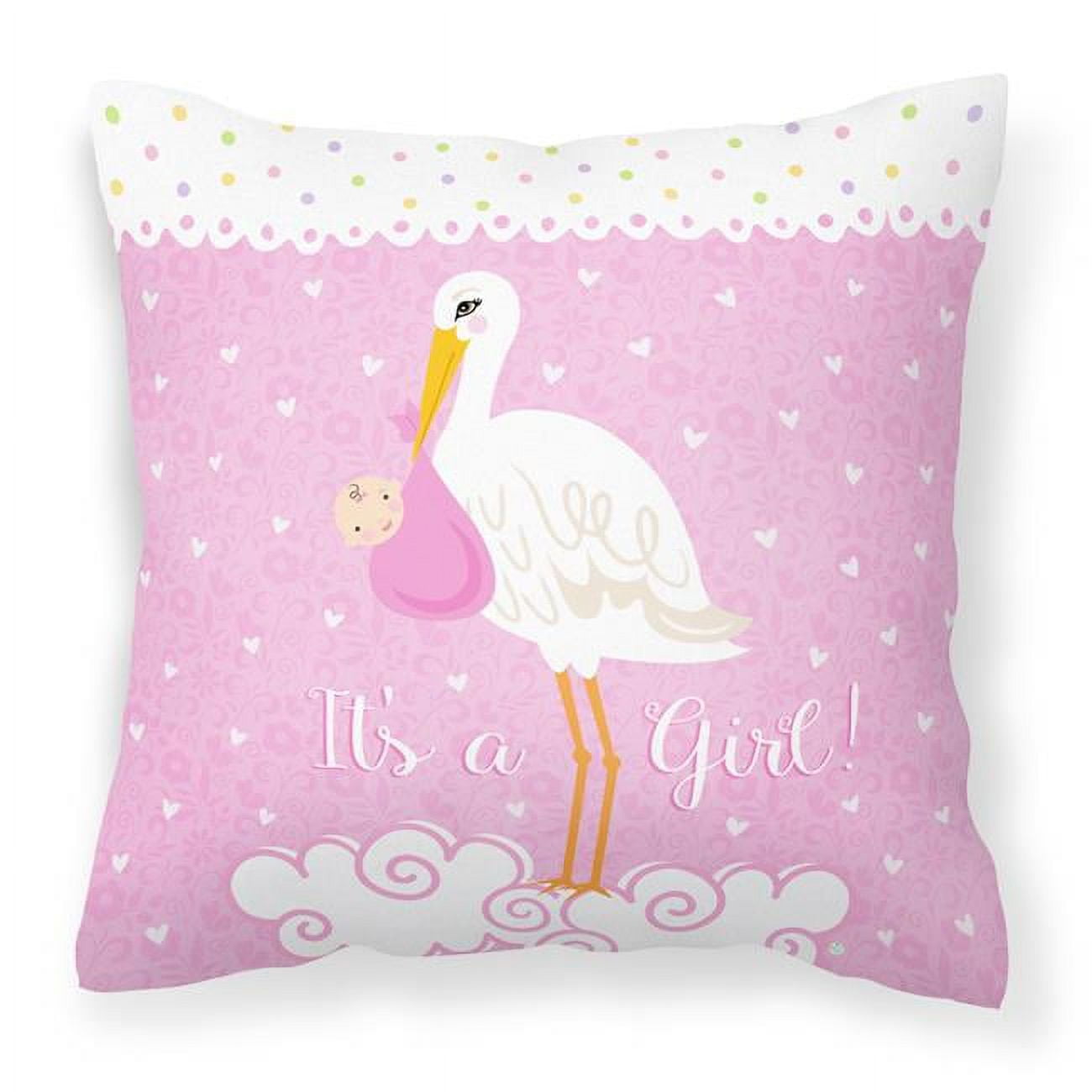 Its a Baby Girl Fabric Decorative Pillow