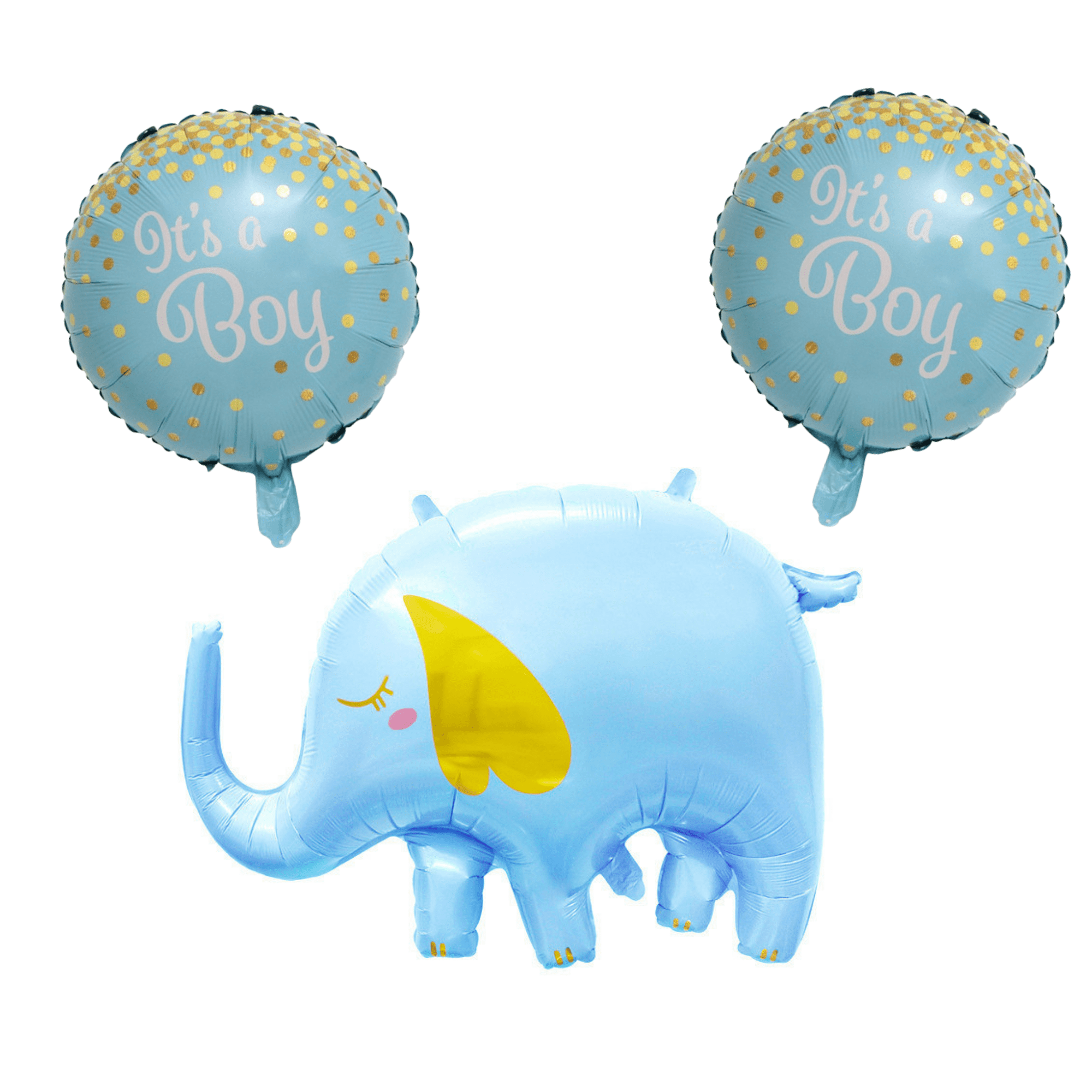 Its a Boy Baby Shower Balloon Set Blue Elephant and Round Balloons for ...