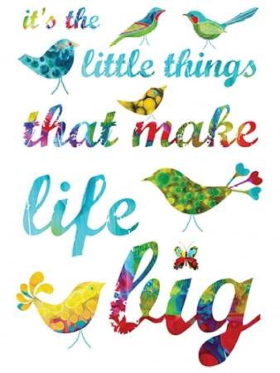 Its the Little Things Canvas Art - Kathy Panton (18 x 24)