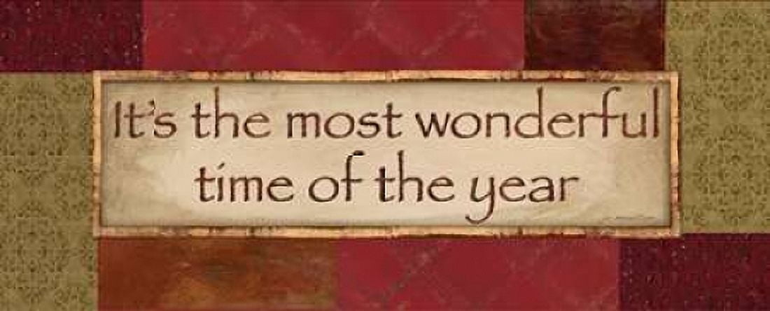 Its the Most Wonderful Time Canvas Art - Jo Moulton (24 x 48)