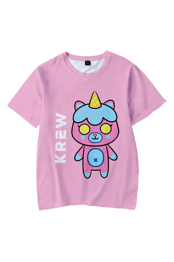 ItsFunneh Krew District T-shirt Women Men Crewneck Short Sleeve Tee Casual Funny Summer Tops