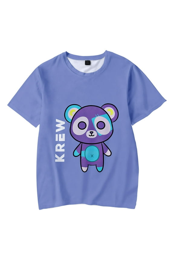 ItsFunneh Krew District T-shirt Women Men Crewneck Short Sleeve Tee Casual Funny Summer Tops