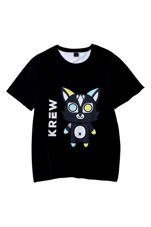 ItsFunneh Krew District T-shirt Women Men Crewneck Short Sleeve Tee Casual Funny Summer Tops