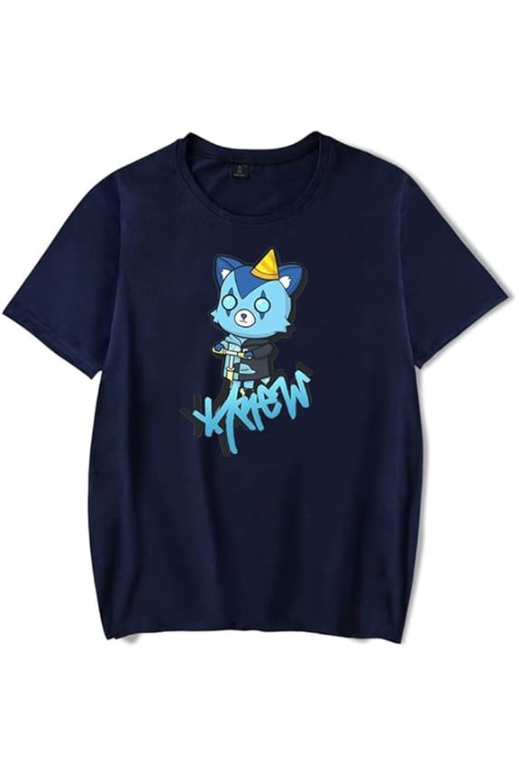ItsFunneh Krew District T-shirt Women Men O-Neck Short Sleeve Tee Casual Streetwear Tops