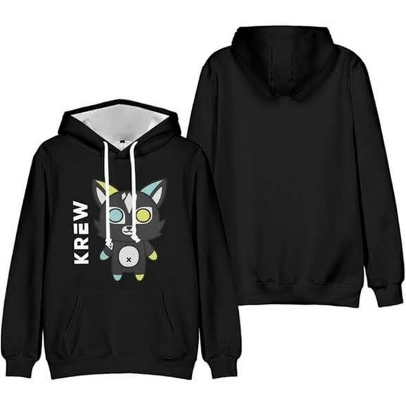 ItsFunneh Merch Krew District Hoodies Unisex Casual Long Sleeve Sweatshirts Fashion Pullovers