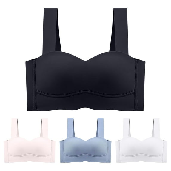 Itsame 1PC Bras for Women's Full Support Everyday Casual Bra Set Comfortable Breathable Wireless Comfort Bralette Beige Size XL