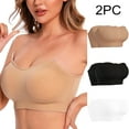 thumbnail image 1 of Itsame 2PC Bras for Women's Full Support Everyday Casual Bra Set Comfortable Breathable Wireless Comfort Bralette White Size S, 1 of 7