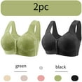 thumbnail image 1 of Itsame 2PC Bras for Women's Full Support Everyday Casual Bra Set Standard Straps Wireless Comfort Bralette Green Size M, 1 of 4