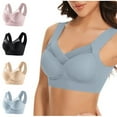 thumbnail image 1 of Itsame 4PC Bras for Women's Full Support Everyday Casual Bra Set Wireless Comfort Bralette Black Size XL, 1 of 8