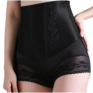 Itsame Lingerie Panties Womens Underpants Lift Buttocks Breathable Mesh Gauze High Waist Breathable Underwear Black Size M