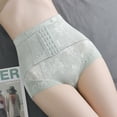 thumbnail image 1 of Itsame Lingerie Panties Womens Underpants Lift Buttocks Breathable Mesh Gauze High Waist Breathable Underwear Green Size L, 1 of 6