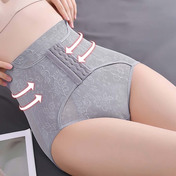 Itsame Lingerie Panties Womens Underpants Lift Buttocks High Waist Underwear Gray Size M