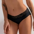 thumbnail image 1 of Itsame Lingerie Underpants for Womens Panties Leak Proof Lace Underwear Black Size S, 1 of 9
