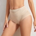 thumbnail image 1 of Itsame Lingerie Underpants for Womens Panties Lift Buttocks Breathable High Waist Breathable Underwear Beige Size 3XL, 1 of 4