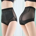 thumbnail image 1 of Itsame Lingerie Underpants for Womens Panties Lift Buttocks Breathable Mesh Gauze Breathable Underwear Black Size L, 1 of 5