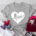 thumbnail image 1 of Itsame Summer Short Shirt Sleeved for Womens T-Shirt Tops Round Neck Blouses Gray Size L, 1 of 4