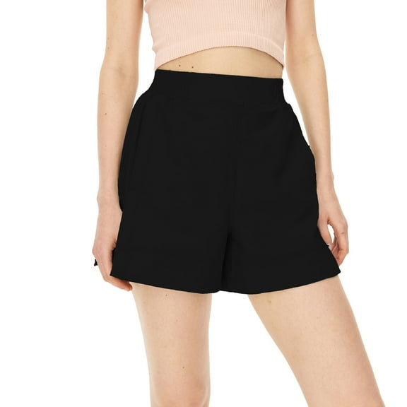 Itsame Summer Clearance Sports Lanyard Shorts for Womens Short Sweatpants Short Pants Black Size S