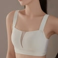 thumbnail image 1 of Itsame Veryday Bralette for Women Balconette Bras Push-Up Bra Solid Color Back Buckle Nursing Bras White Size M, 1 of 5