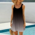 thumbnail image 1 of Itsame Women Summer Dress Round Neck Tie Dyeing Thin Dress Multicolor Size 2XL, 1 of 6