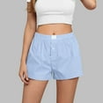 thumbnail image 1 of Itsame Women Walk Shorts With Pockets Womens Lightweight Short Pants Light Blue Size S, 1 of 6